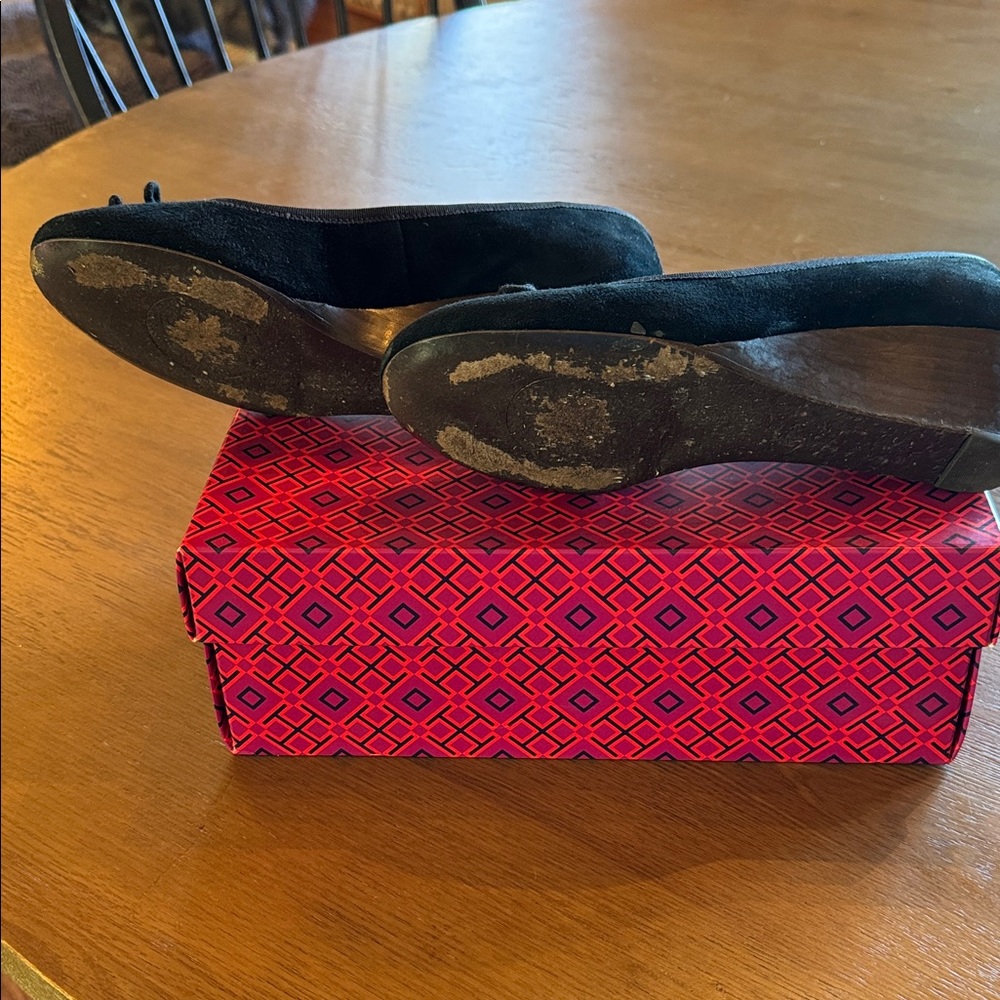 Tory Burch Black SoHo Lux Suede Wedge - Picture 8 of 10